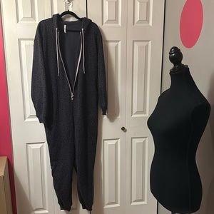 Onesie, gray leopard pattern